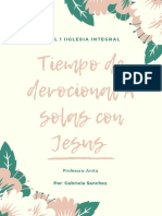 Tiempo de Devocional A Solas Con Jesus