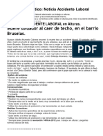 Muere Soldador Al Caer de Techo, en El Barrio Bruselas.: Foro Temático: Noticia Accidente Laboral