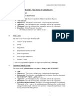 Format Laboratory Practices CHM260