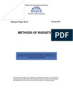 Methods of Budgeting