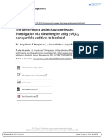 The Performance and Exhaust Emissions Investigation of A Diesel Engine Using - Al O Nanoparticle Additives To Biodiesel