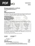 EU-type Examination Certificate UK/0126/0226 Revision 1