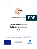 ERC Grant Schemes Guide For Applicants: European Research Council