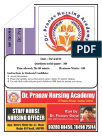 MP CHO MODEL TEST PAPER - 04 Dr. Pranav Nursing Academy PDF