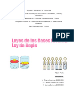 Ley de Gases Ideales y Ley de Boyle