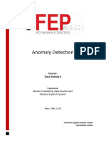 Anomaly Detection: Course: Data Mining II