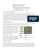 CarbonCure Technical Note - Types of Concrete Carbonation