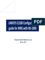 LINKSYS E1200 Configuration Guide For MRG Ver - 1.0 - Final