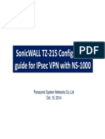 Sonicwall Configuration Guide For IPsec With NS1000 Ver - 1.0 - Final