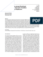 The Relationship Among Emotional Intelligence and Outcome Variables: A Study of Indian Employees