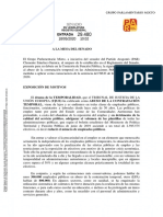 INTERINOS - MOCION.SENADO - Reg - 29480 PDF