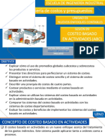 Ingeniería de Costos y Presupuestos: Costeo Basado en Actividades (Abc)