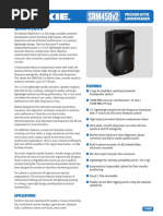 Mackie srm450 v2 Fiche Technique