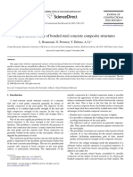 Experimental Study of Bonded Steel Concrete Composite Structures