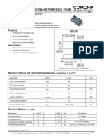 Surface Mount High Speed Switching Diode: 1Ss400-G (Rohs Device)