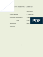 Project Profile On Fly Ash Bricks