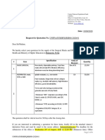 Date: 18/08/2020: # Item Specification Unity of Measure Quantity