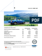 2020 FORD RANGER 2.0L XLT+ 4WD 10AT Peninsular MY