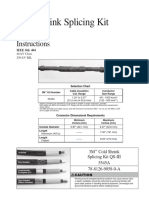 Cold Shrink Splicing Kit Qs-Iii: Instructions