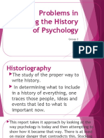 Problems in Writing The History of Psychology POWER POINT