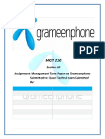 Section 10: Assignment: Management Term Paper On Grameenphone Submitted To: Quazi Tasfirul Islam