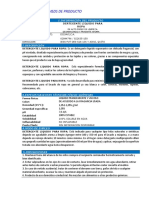 Hoja Tecnica y MSDS Detergente Liquido PDF