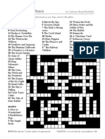 Young Adult Lit Crossword