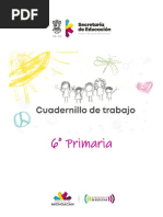 Cuadernillo de Trabajo. 6° Primaria