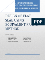 Design of Flat Slab Using Equivalent Frame Method