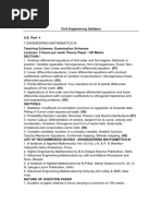 Civil Engineering Syllabus