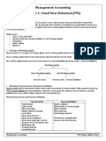 Management Accounting Chapter 4: Fund Flow Statement (FFS) : o o o o o