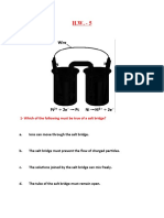 Voltaic Cells: 1-Which of The Following Must Be True of A Salt Bridge?