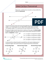 Parallel Lines Cut by A Transversal