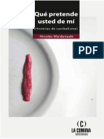 Maldonado, Nicolás - Qué Pretende Usted de Mí (Historias de Canibalismo)