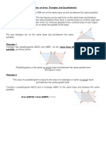 Area Theorem Triangles and Quadrilaterals