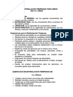 Guia de Estimulacion Temprana para Niños de 0 A 5 Años