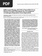 Differential Display RT PCR of Total RNA From Human Foreskin Fibroblasts For Investigation of Androgen-Dependent Gene Expression