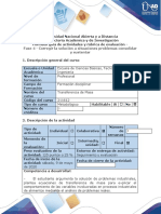 Guía de Actividades y Rúbrica de Evaluación Seguridad Alimentaria