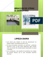 Descontaminacion de Otras Areas en El Quirofano