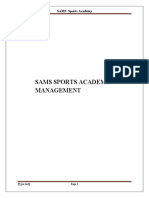 Sports Academy Documentation