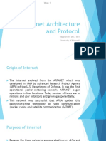 Internet Architecture and Protocol