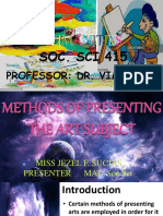 SOC. SCI 415: Professor: Dr. Vima Olivares