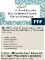 Outcomes-Based-Education: Basis For Enhanced Teacher Education Curriculum