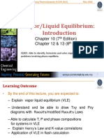 Chapter 10 Vapor Liquid Equilibrium - May20