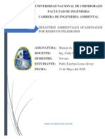Desastres Ambientales Ocasionados Por Residuos Peligrosos