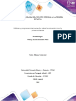 Paso 2 Programa Informativo Sobre Políticas y Programas Internacionales en Primera Infancia