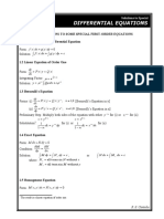 Differential Equations: 1.0 Solutions To Some Special First-Order Equations 1.1 Variable-Separable Differential Equation