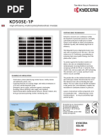 Kd50se-1p: High Efficiency Multicrystal Photovoltaic Module