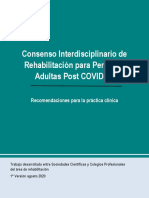 Consenso Interdisciplinario de Rehabilitación Post COVID-19 1° Version