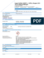 Hydrogen Sulfide (0.0001% - 0.05%), Oxygen (19.5 - 23.5%) in Balance Nitrogen